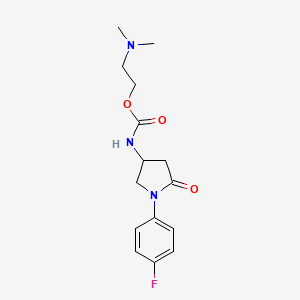 2-(Dimethylamino)ethyl (1-(4-fluorophenyl)-5-oxopyrrolidin-3-yl)carbamate