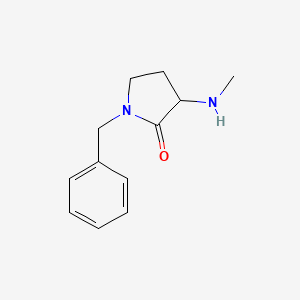 molecular formula C12H16N2O B2722197 1-Benzyl-3-(methylamino)pyrrolidin-2-one CAS No. 1250578-48-3