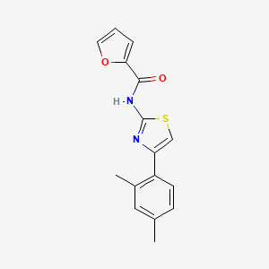 molecular formula C16H14N2O2S B2722208 N-[4-(2,4-dimethylphenyl)-1,3-thiazol-2-yl]furan-2-carboxamide CAS No. 312604-87-8