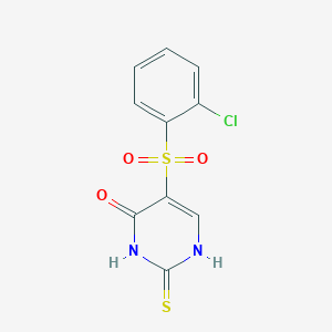 5-[(2-chlorophenyl)sulfonyl]-2-thioxo-2,3-dihydropyrimidin-4(1H)-one