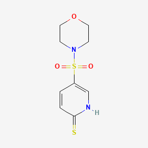 molecular formula C9H12N2O3S2 B2722218 5-(Morpholine-4-sulfonyl)pyridine-2-thiol CAS No. 852706-13-9