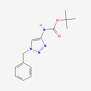 molecular formula C14H18N4O2 B2722226 Tert-butyl N-(1-benzyltriazol-4-yl)carbamate CAS No. 1934459-66-1