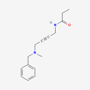 molecular formula C15H20N2O B2722236 N-(4-(benzyl(methyl)amino)but-2-yn-1-yl)propionamide CAS No. 1396843-13-2