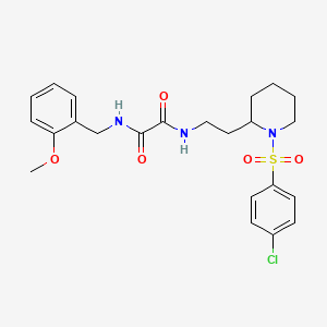 N1-(2-(1-((4-chlorophenyl)sulfonyl)piperidin-2-yl)ethyl)-N2-(2-methoxybenzyl)oxalamide