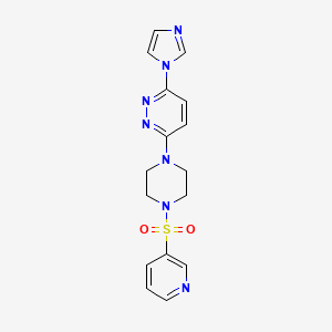 3-(1H-imidazol-1-yl)-6-(4-(pyridin-3-ylsulfonyl)piperazin-1-yl)pyridazine