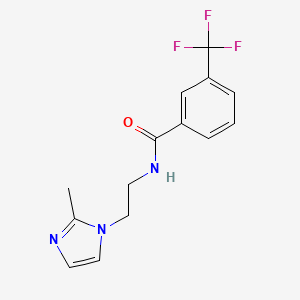 N-(2-(2-methyl-1H-imidazol-1-yl)ethyl)-3-(trifluoromethyl)benzamide