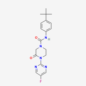 N-(4-Tert-butylphenyl)-4-(5-fluoropyrimidin-2-yl)-3-oxopiperazine-1-carboxamide