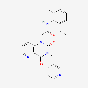 2-(2,4-dioxo-3-(pyridin-3-ylmethyl)-3,4-dihydropyrido[3,2-d]pyrimidin-1(2H)-yl)-N-(2-ethyl-6-methylphenyl)acetamide