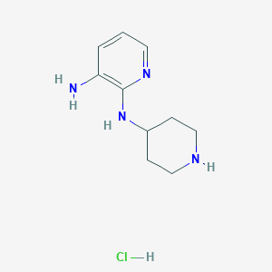 molecular formula C10H17ClN4 B2722279 N2-(Piperidin-4-yl)pyridine-2,3-diamine hydrochloride CAS No. 1420867-82-8