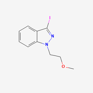 molecular formula C10H11IN2O B2722283 3-Iodo-1-(2-methoxyethyl)-1H-indazole CAS No. 1613515-64-2