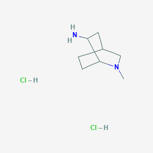 molecular formula C8H18Cl2N2 B2722284 2-Methyl-2-azabicyclo[2.2.2]octan-6-amine dihydrochloride CAS No. 1909309-64-3