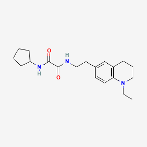 N1-cyclopentyl-N2-(2-(1-ethyl-1,2,3,4-tetrahydroquinolin-6-yl)ethyl)oxalamide
