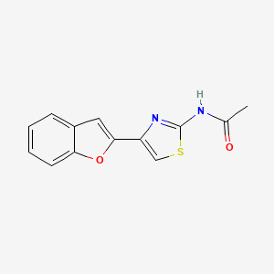 molecular formula C13H10N2O2S B2722317 N-(4-(苯并呋喃-2-基)噻唑-2-基)乙酰胺 CAS No. 923504-00-1