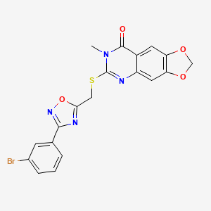 molecular formula C19H13BrN4O4S B2722318 N-allyl-6-(4-{[(2-methylphenyl)sulfonyl]amino}phenoxy)nicotinamide CAS No. 1112026-28-4