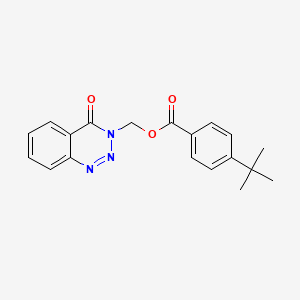 molecular formula C19H19N3O3 B2722320 (4-氧代-1,2,3-苯并三唑-3-基)甲基-4-叔丁基苯甲酸酯 CAS No. 454229-55-1