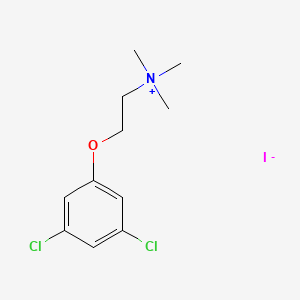 molecular formula C11H16Cl2INO B2722333 2-(3,5-dichlorophenoxy)-N,N,N-trimethyl-1-ethanaminium iodide CAS No. 1025707-89-4