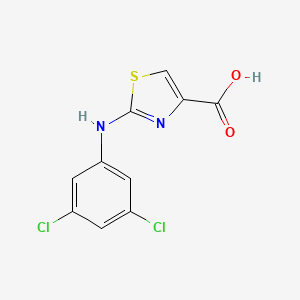 molecular formula C10H6Cl2N2O2S B2722341 2-((3,5-Dichlorophenyl)amino)-1,3-thiazole-4-carboxylic acid CAS No. 1176121-33-7