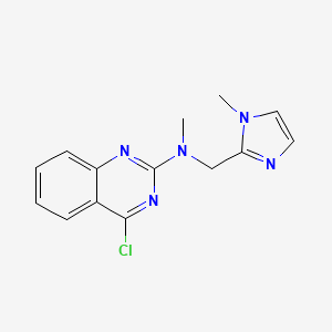 4-Chloro-N-methyl-N-[(1-methylimidazol-2-yl)methyl]quinazolin-2-amine