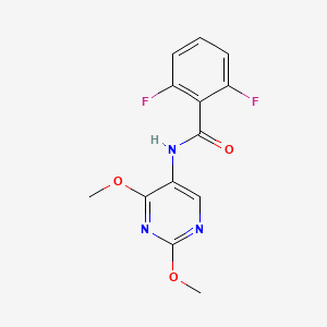 molecular formula C13H11F2N3O3 B2722345 N-(2,4-dimethoxypyrimidin-5-yl)-2,6-difluorobenzamide CAS No. 1448071-36-0