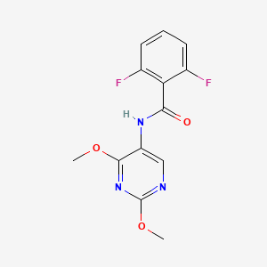 molecular formula C13H11F2N3O3 B2722345 N-(2,4-二甲氧基嘧啶-5-基)-2,6-二氟苯甲酰胺 CAS No. 1448071-36-0