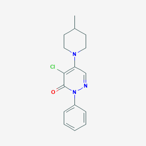 molecular formula C16H18ClN3O B272235 4-chloro-5-(4-methyl-1-piperidinyl)-2-phenyl-3(2H)-pyridazinone 