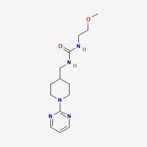 1-(2-Methoxyethyl)-3-((1-(pyrimidin-2-yl)piperidin-4-yl)methyl)urea