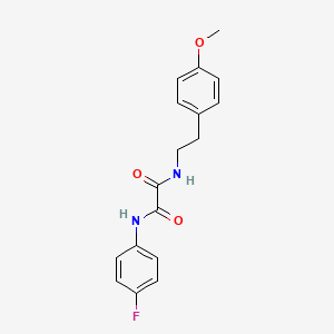 N-(4-fluorophenyl)-N'-[2-(4-methoxyphenyl)ethyl]ethanediamide