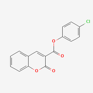 molecular formula C16H9ClO4 B2722359 4-chlorophenyl 2-oxo-2H-chromene-3-carboxylate CAS No. 226878-41-7