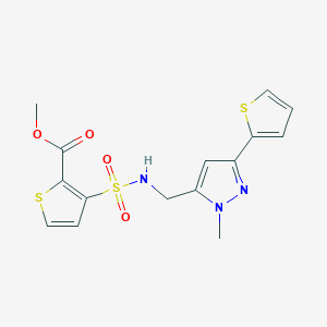 methyl 3-({[1-methyl-3-(thiophen-2-yl)-1H-pyrazol-5-yl]methyl}sulfamoyl)thiophene-2-carboxylate