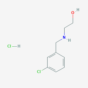 2-{[(3-Chlorophenyl)methyl]amino}ethan-1-ol hydrochloride