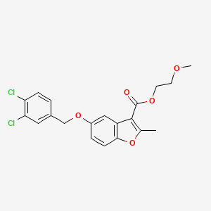 2-Methoxyethyl 5-[(3,4-dichlorophenyl)methoxy]-2-methyl-1-benzofuran-3-carboxylate