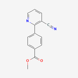 molecular formula C14H10N2O2 B2722403 甲基 4-(3-氰基-2-吡啶基)苯甲酸酯 CAS No. 886360-65-2