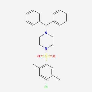 1-(4-Chloro-2,5-dimethylbenzenesulfonyl)-4-(diphenylmethyl)piperazine