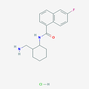 N-[2-(Aminomethyl)cyclohexyl]-6-fluoronaphthalene-1-carboxamide;hydrochloride