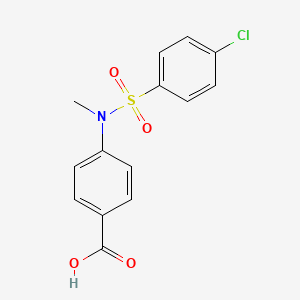 4-{[(4-Chlorophenyl)sulfonyl](methyl)amino}benzoic acid