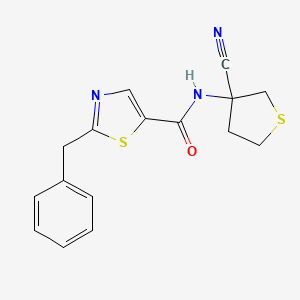 2-benzyl-N-(3-cyanothiolan-3-yl)-1,3-thiazole-5-carboxamide