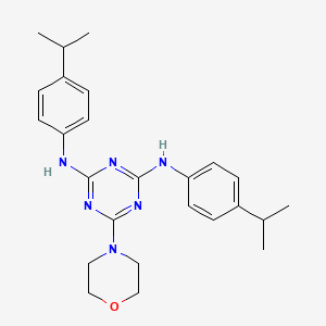 N2,N4-bis(4-isopropylphenyl)-6-morpholino-1,3,5-triazine-2,4-diamine