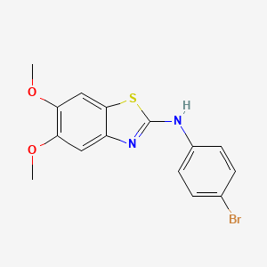 N-(4-bromophenyl)-5,6-dimethoxy-1,3-benzothiazol-2-amine
