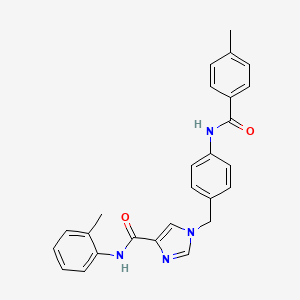 1-{[4-(4-methylbenzamido)phenyl]methyl}-N-(2-methylphenyl)-1H-imidazole-4-carboxamide