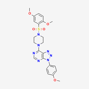 7-(4-((2,5-dimethoxyphenyl)sulfonyl)piperazin-1-yl)-3-(4-methoxyphenyl)-3H-[1,2,3]triazolo[4,5-d]pyrimidine