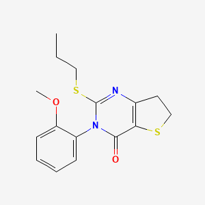 3-(2-methoxyphenyl)-2-(propylthio)-6,7-dihydrothieno[3,2-d]pyrimidin-4(3H)-one