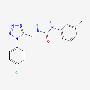 1-((1-(4-chlorophenyl)-1H-tetrazol-5-yl)methyl)-3-(m-tolyl)urea