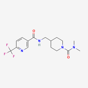 N-((1-(dimethylcarbamoyl)piperidin-4-yl)methyl)-6-(trifluoromethyl)nicotinamide
