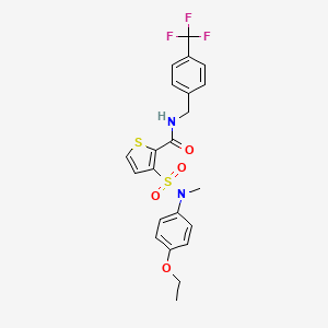 3-[(4-ethoxyphenyl)(methyl)sulfamoyl]-N-[4-(trifluoromethyl)benzyl]thiophene-2-carboxamide
