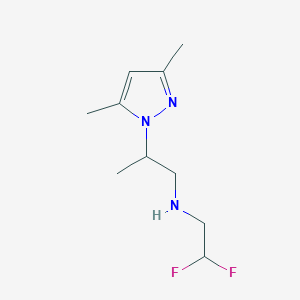 (2,2-Difluoroethyl)[2-(3,5-dimethylpyrazolyl)propyl]amine