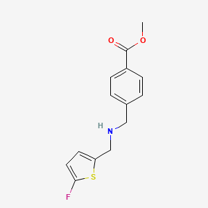 molecular formula C14H14FNO2S B2722482 Methyl 4-([(5-fluoro-2-thienyl)methyl]aminomethyl)benzoate CAS No. 2101199-74-8