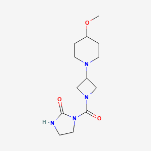 1-(3-(4-Methoxypiperidin-1-yl)azetidine-1-carbonyl)imidazolidin-2-one
