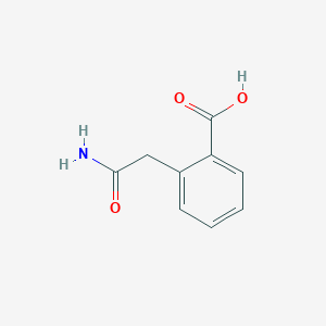 molecular formula C9H9NO3 B2722504 2-(Carbamoylmethyl)benzoic acid CAS No. 4476-30-6