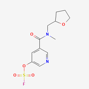 3-Fluorosulfonyloxy-5-[methyl(oxolan-2-ylmethyl)carbamoyl]pyridine