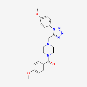 (4-methoxyphenyl)(4-((1-(4-methoxyphenyl)-1H-tetrazol-5-yl)methyl)piperazin-1-yl)methanone
